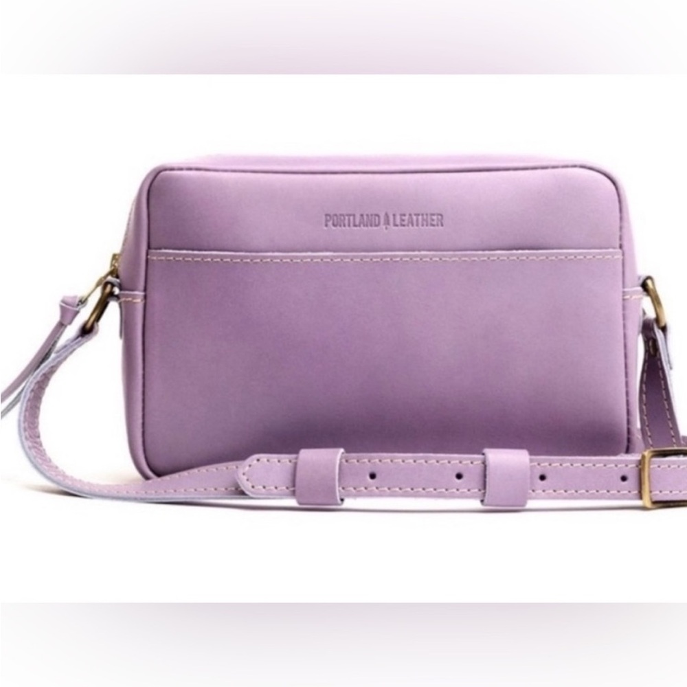 Portland Leather Lavender Crossbody Bag